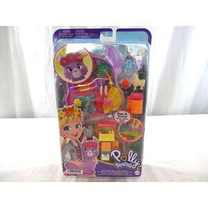 Polly Pocket Camp Adventures  Llama Compact Play Set‎ 2022 Mattel. New.